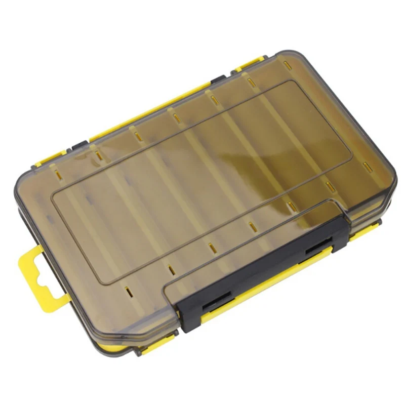 Fishing Lure Box Tackle Box Double-decker Sub-bait Box Portable Bait Fishing Gear  Storage Box Double Sided Tackle Box