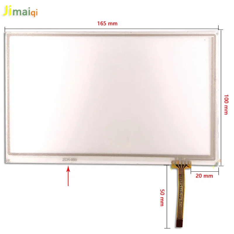 For 7'' inch GPS navigation Touch Screen Resistance Digitizer 4pin 165mm*100mm Innolux AT070TN92 AT070TN93 AT070TN90 HSD070IDW1