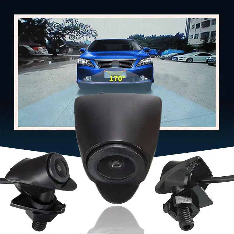 170° Wide Angle CCD Car Front View Camera Waterproof Logo Embedded For Toyota