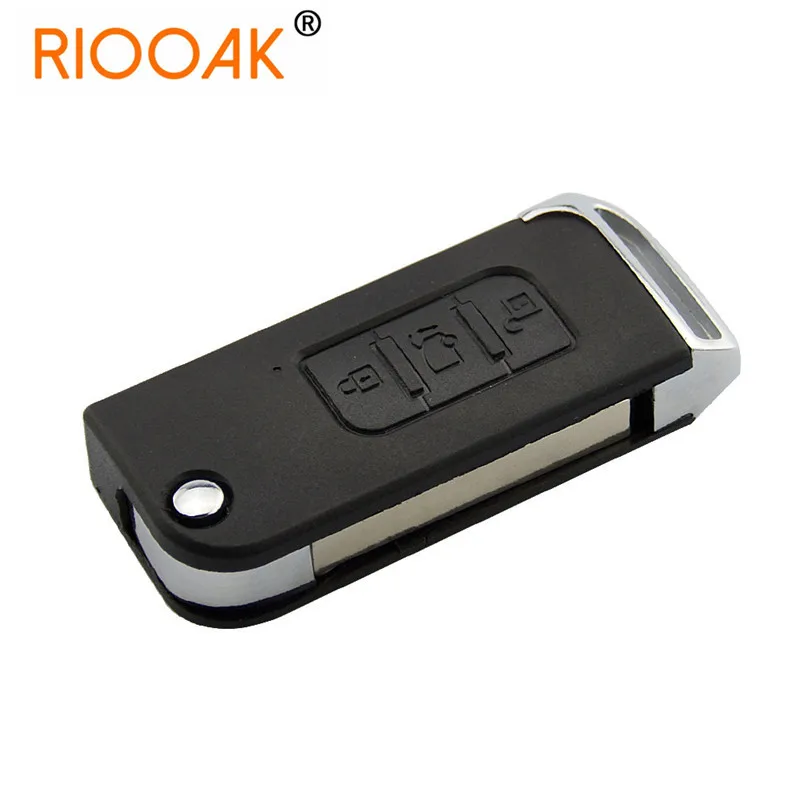 

1/2/5pcs 3 Buttons Uncut Blade Remote Key Flip Folding Car Key Shell For Indian Mahindra Replacement Cover Case Fob