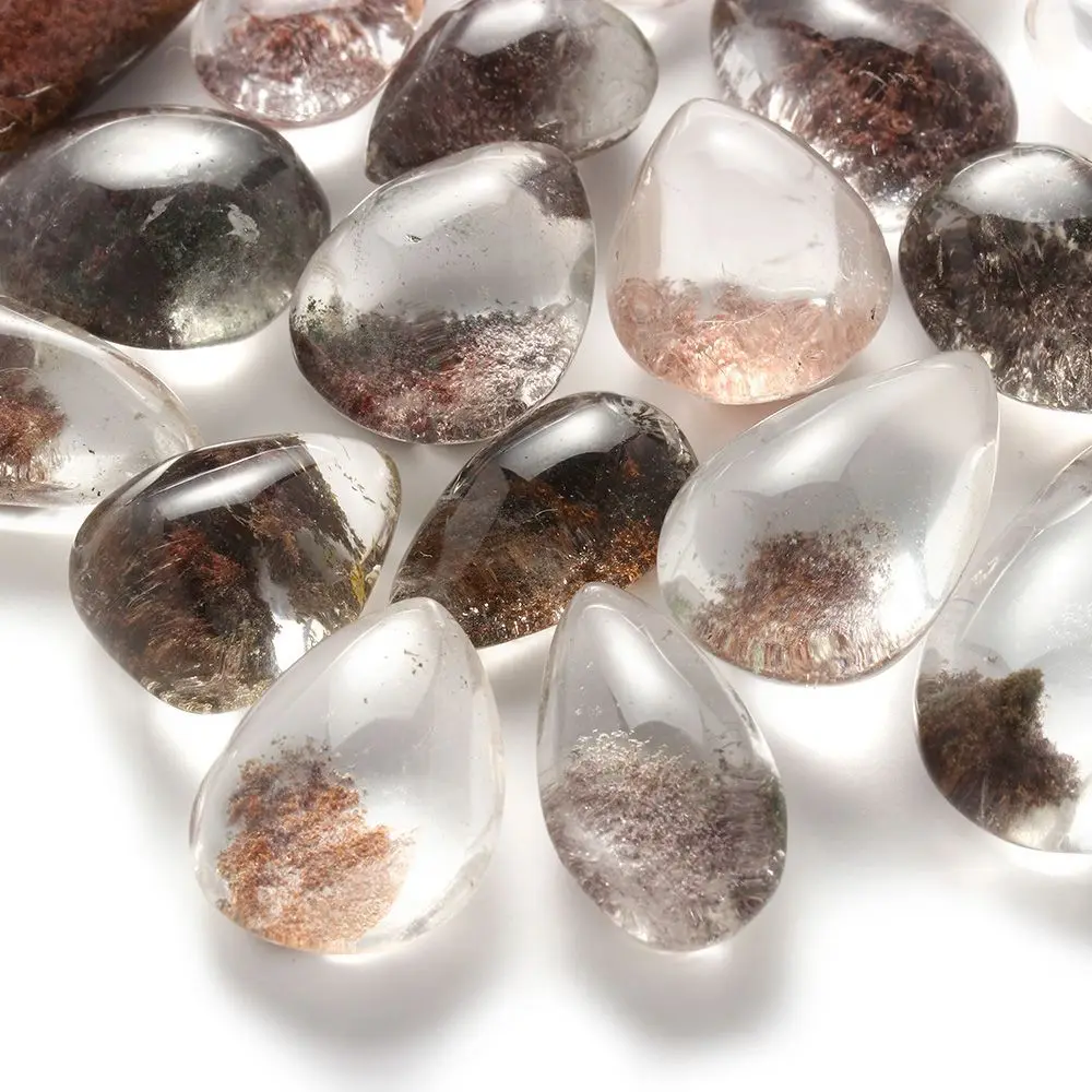 Couleur aléatoire bijoux à bricoler soi-même ornement fantôme fantôme Quartz pierre de guérison pendentif en pierre précieuse cristal naturel