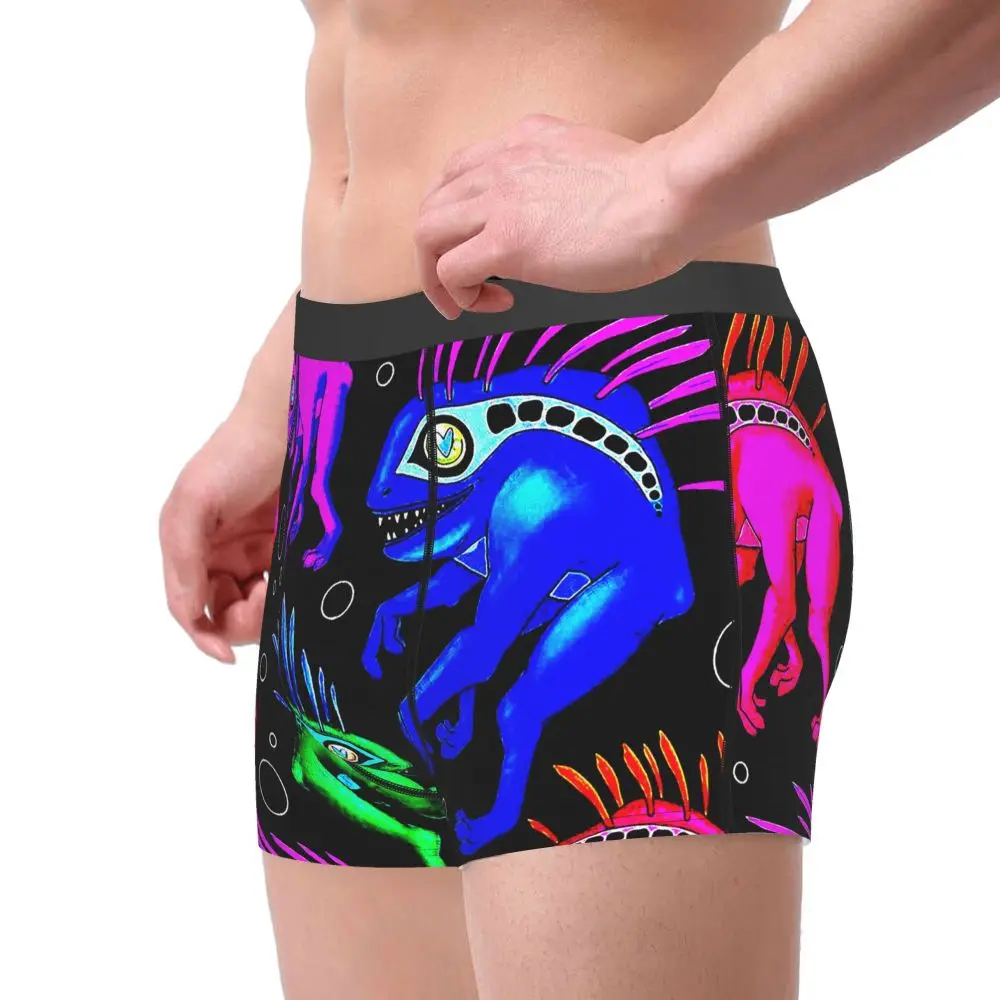 Murloc Rainbow World of Warcraft Role-playing Game Underpants Breathbale Panties Male Underwear Sexy Shorts Boxer Briefs