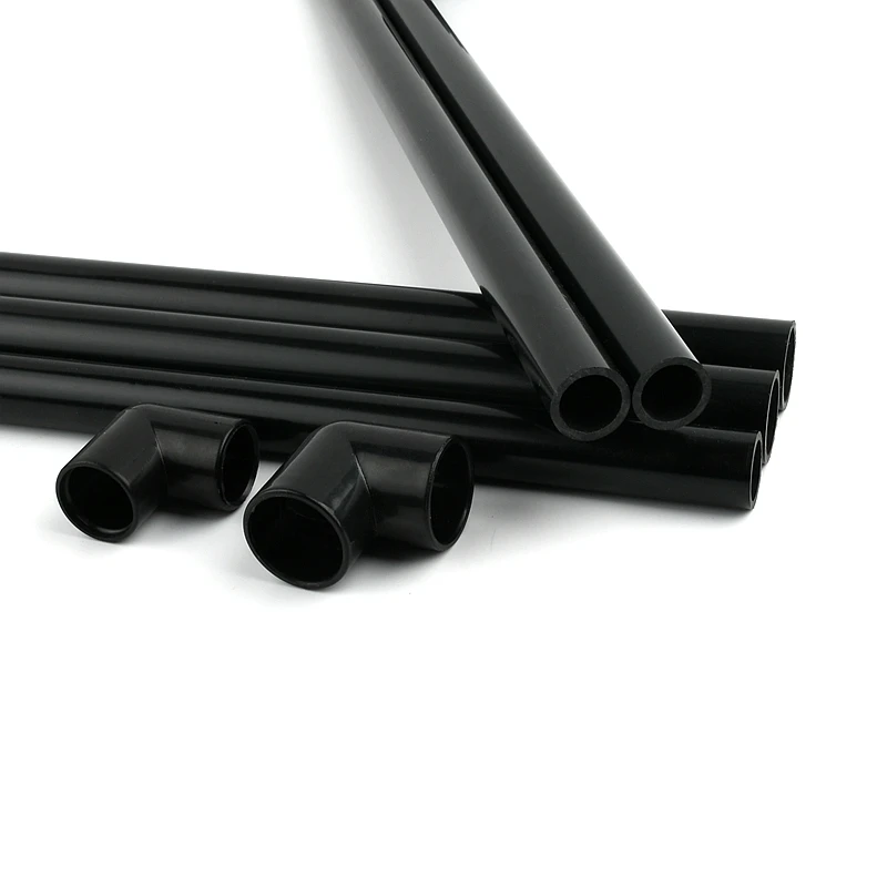 1PC Out dia 20-50mm Black PVC Pipe Length 50cm Agriculture Garden Irrigation Aquarium Fish Tank Water Tube Plumbing Pipe Fitting