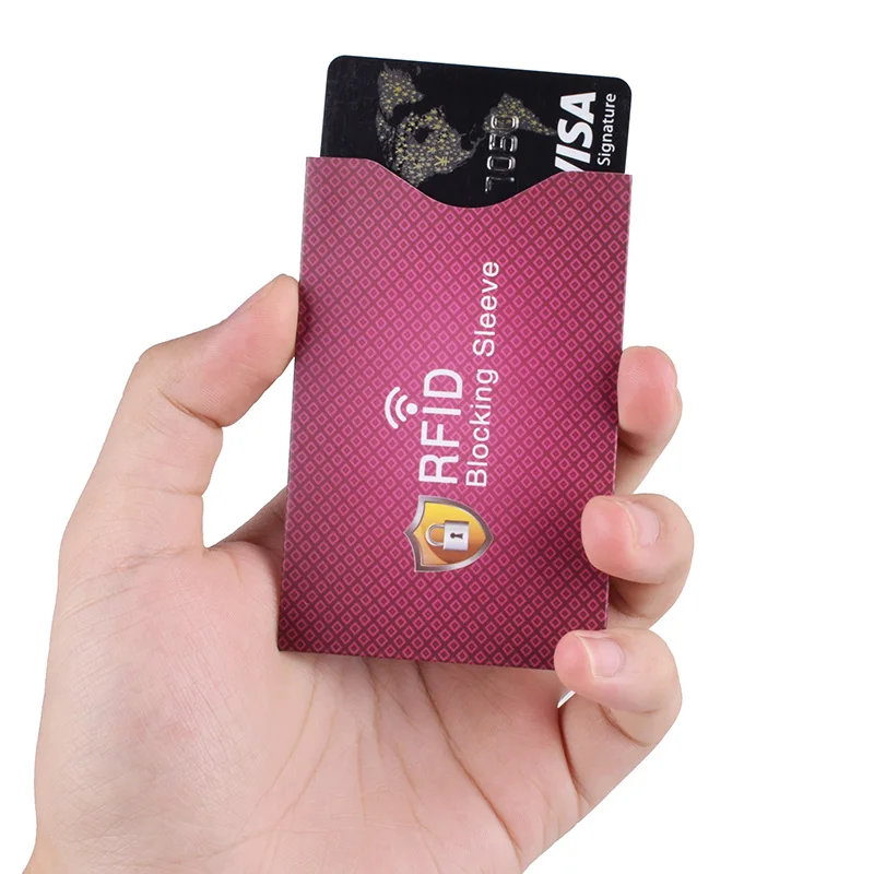 Protection RFID pour cartes de crédit et de débit, anti-vol d'identité, pour hommes et femmes