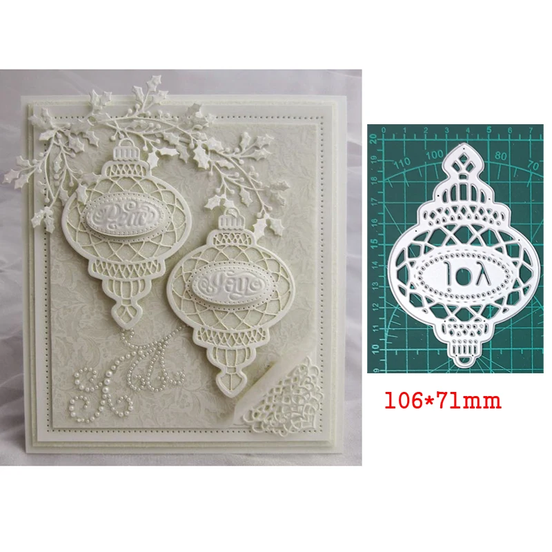 Joy Lantern / Christmas Bell Metal Cutting Dies For Stamps Scrapbooking Stencils DIY Paper Album Cards Decor Embossing 2020 New