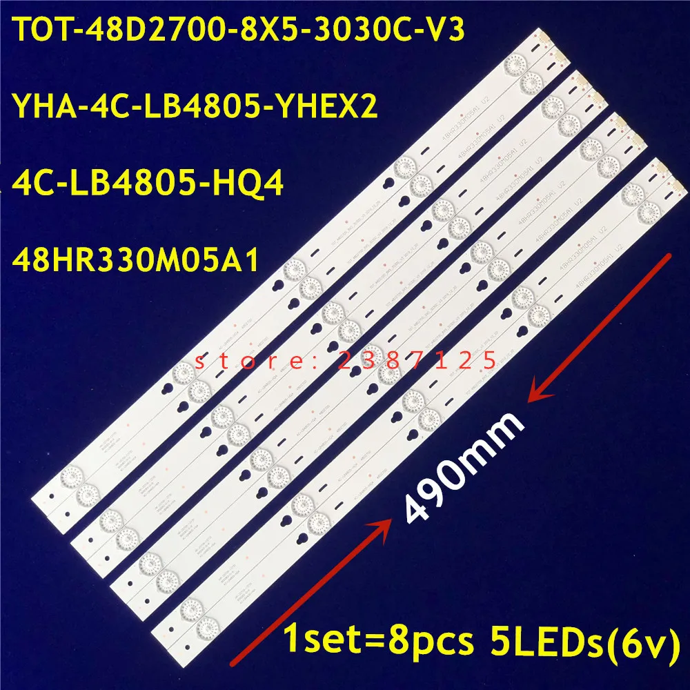 

Новая светодиодная лента TOT-48D2700-8X5-3030C-V3 4C-LB4805-YHEX2 48HR330M05A1 для D48A810 B48A538U B48A558U B48U828U B48U838U B48U858U