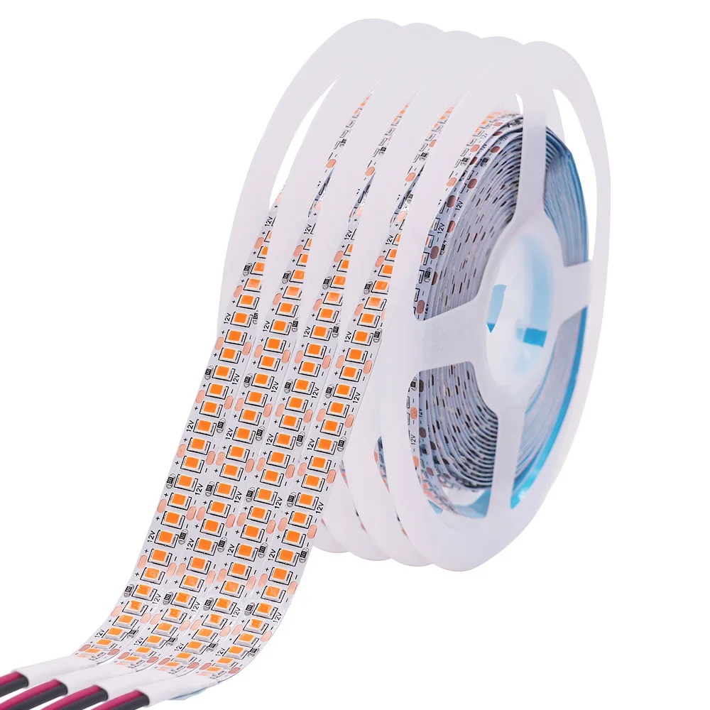 LED Strip DC 12V 24V 2835 240LEDs/m Warm White / Natural White Orange Flexible Ribbon Tape Light Lamp 5m