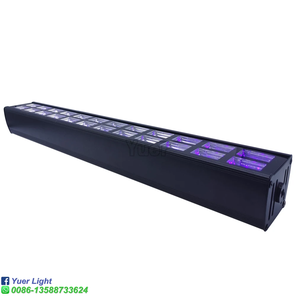 Imagem -03 - Led 24x3w uv Luz de Lavagem de Parede 40w Feixe de Luz Laser uv Par Luz para dj Discoteca Festa Mostrar Efeito Palco Luz Ponto Lâmpada Natal