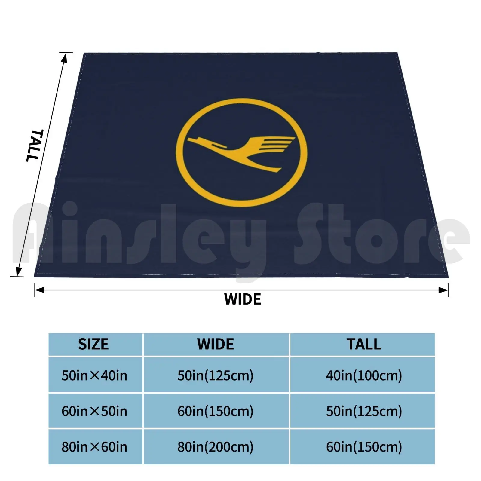 Lufthansa Blanket Fashion Custom Lufthansa Aviation Jet Plane Pilot Captain Stripes Airways Boeing Airbus Airplane