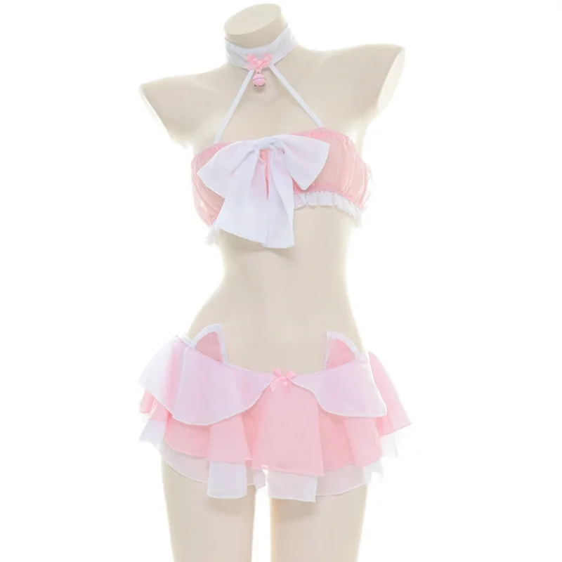 

Kawaii сексуальный комплект нижнего белья, женская одежда для сна, Непослушный Кот, косплей, эротический костюм, пижамы, японские милые ролевые игры, нижнее белье, ночная рубашка