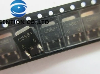 Transistor NPN 2SC5881 a-252, 60V, 5A, en stock, 100%, nuevo y original, 10 Uds.