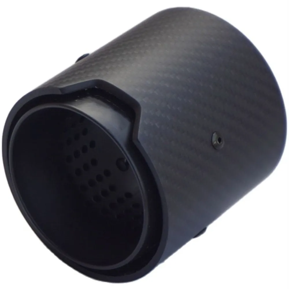 1 Piece M Performance glossy Black stainless steel Carbon Fiber Exhaut Tip Muffler For BMW F87/F80/F82/F83 M2 M3 M4 Series