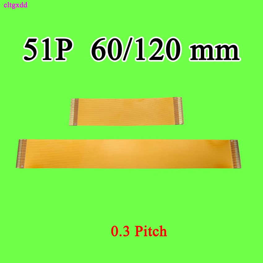 

6cm 12cm 0.3 Pitch 51P FPC Cable 120mm Spacing 0.3mm 51Pin Flexible Printed Circuit 0.3 Pitch 51Pin FFC FPC Line cord