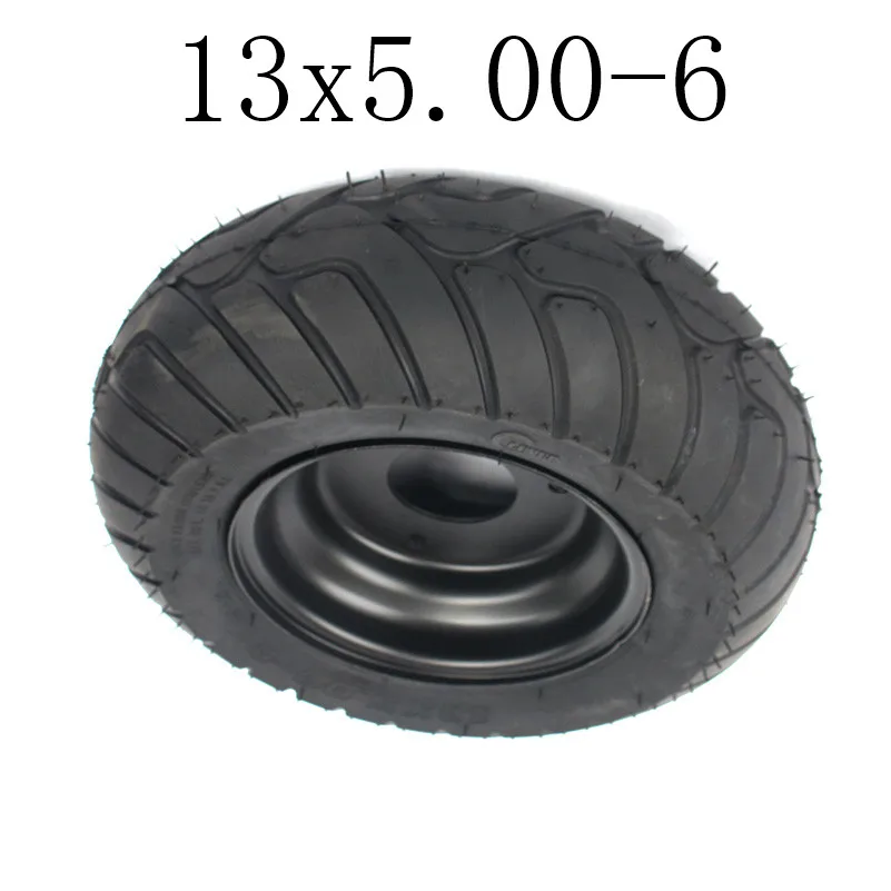 Neumático sin cámara de 13x5.00-6 pulgadas con cubo para GO KART, ATV, UTV, Buggy, QUAD