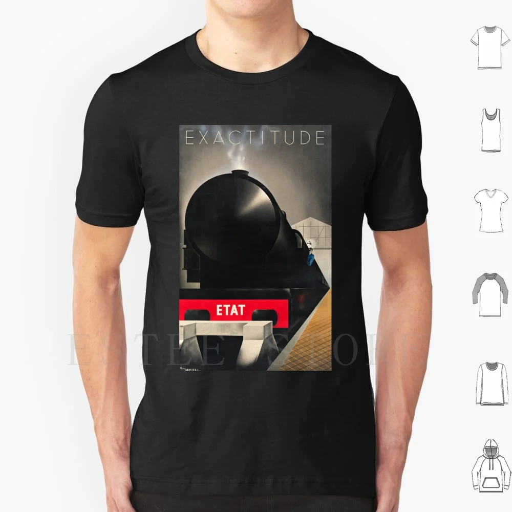 Pierre Fix-Masseau-Exactitude , 1932 , Art Deco Poster T Shirt Print Cotton 1920 1930 1920s 1930s Art Art Art Art Artwork Art