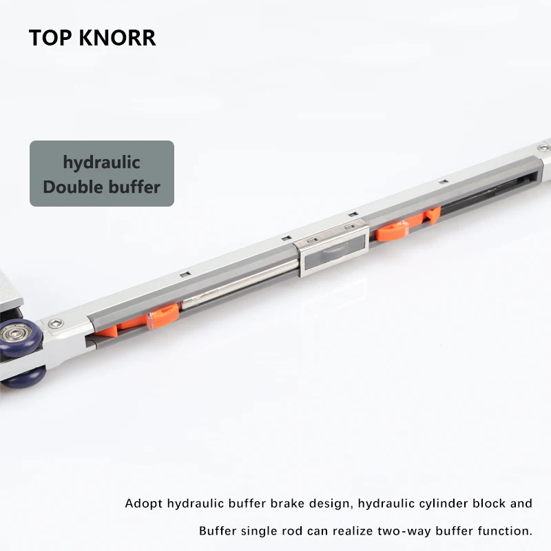 TOPKNORR Glass Door Damping Lifting Wheel Slow Lifting Wheel Frameless Glass Sliding Door Pulley Track Glass Lifting Wheel