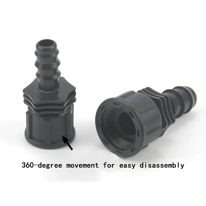 Plastic Inner Tooth Movable Pagoda Joint, Female Thread Hose Joint 4 Min / 6 Min, Inner Wire Pagoda Directly 1Pcs