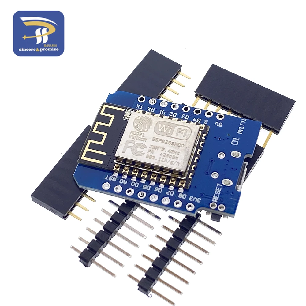 ESP8266 ESP-12F ESP12 CH340G WeMos D1 Mini Modul Nodemcu D1 Mini WiFi Entwicklungsboard Micro USB 3,3 V basierend auf Digital Pin – Detail 14