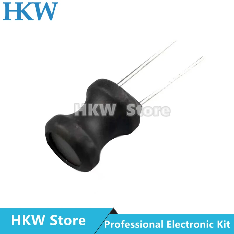 10pcs DIP Power Inductor Coil 8*10mm 2.2UH 4.7UH 10uH 22uH 100uH 150uh 220uH 330uH 470uH 1MH 2.2MH 4.7MH 10MH Inductance 2 Pins