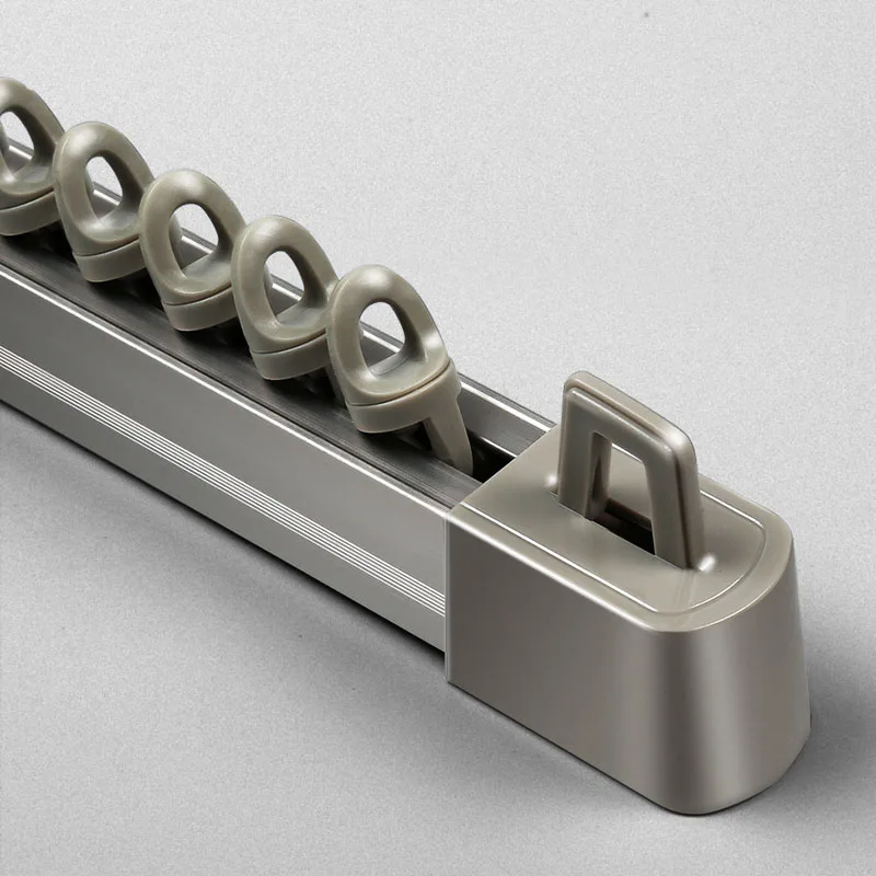 

Aluminum Alloy Curtain Track Curtain Rod Ceiling Side Installation Single Durable Triple Curtain Accessories Customized