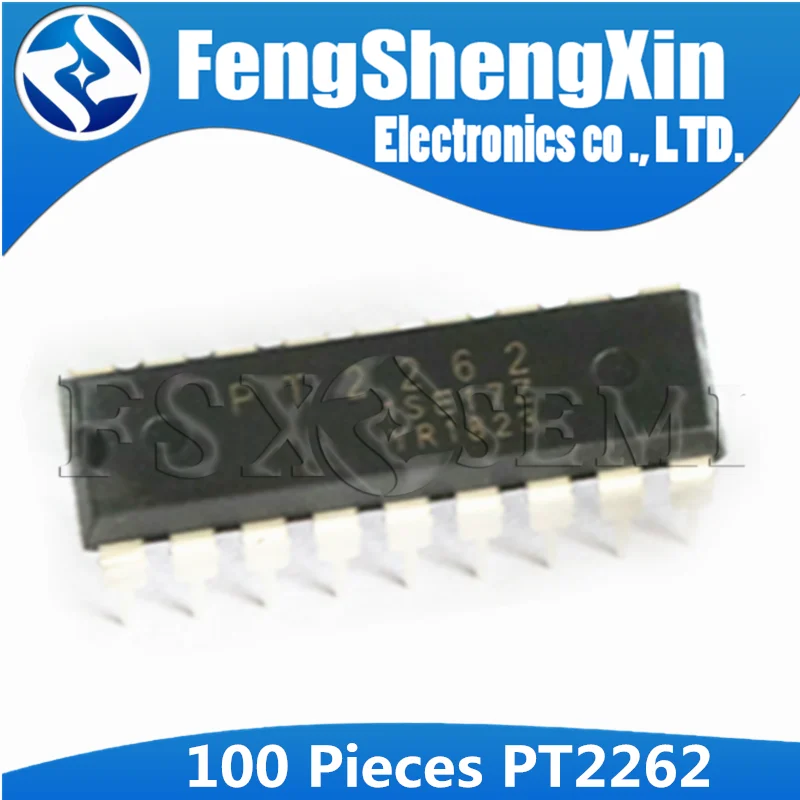 100pcs/lot PT2262 TL2262 Remote Control Encoder IC DIP-18