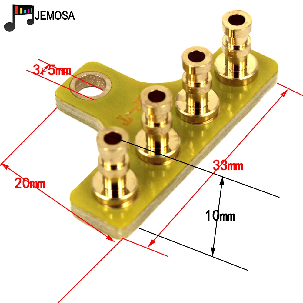 5PCS DIY Audio Tag Strip Tag Board Turret Board Terminal Lug Board Gold Plate For Audio Vintage Tube Amplifier Turret Board
