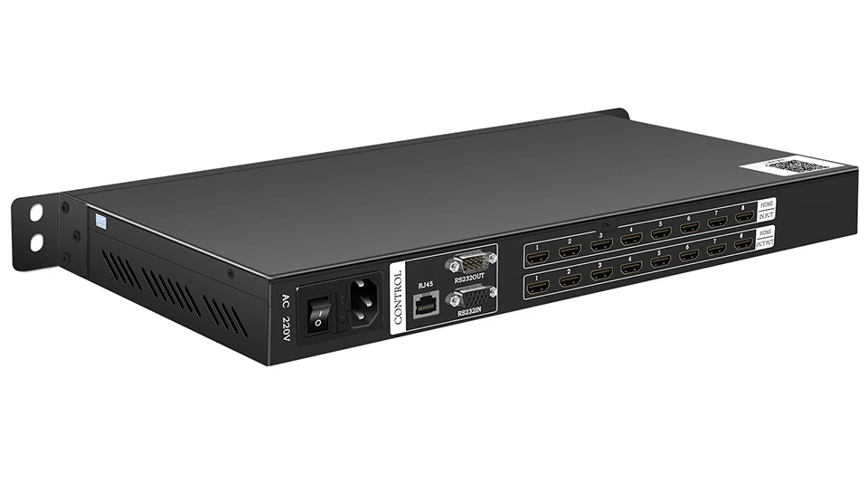 HDMI Matrix 8X8 adapter splitter switcher HDMI 1.3 1080P/60Hz HDCP 1.2 HDR HDMI 8 in 8 out with IR Controlfor UHD