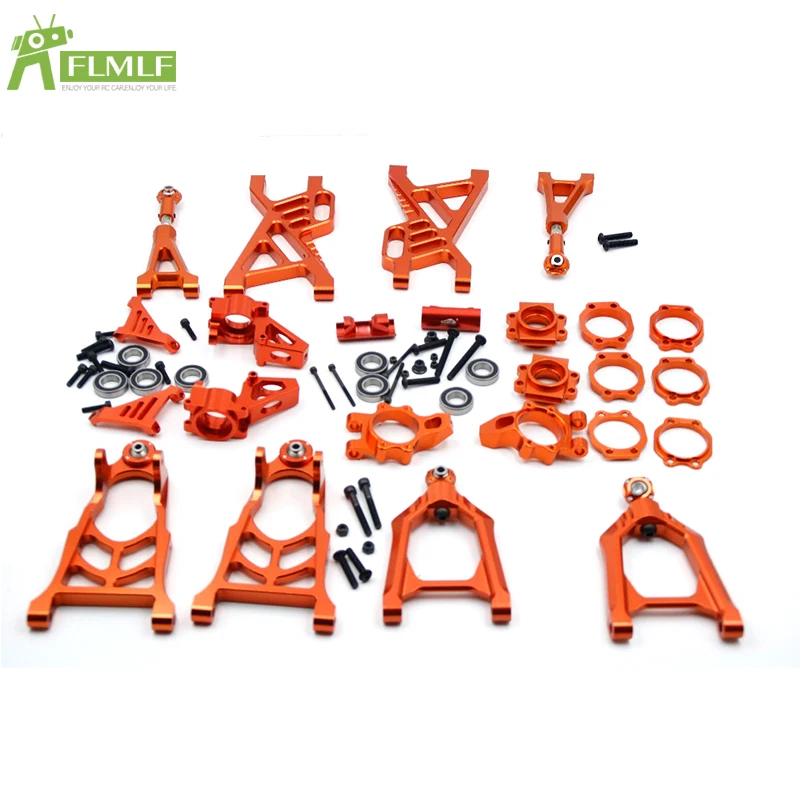 

Alloy CNC Suspension Arm Kit with Hub Carrier Set and Bearing Kit Fit for 1/5 HPI ROFUN BAHA ROVAN KM BAJA 5B 5T 5SC Toys Parts