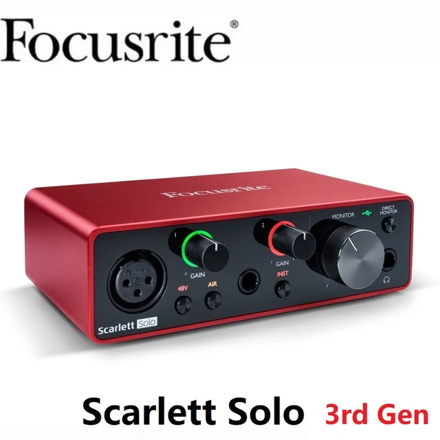 Focusrite-クラシックなクラシックギター録音用のScarlettesto USB 