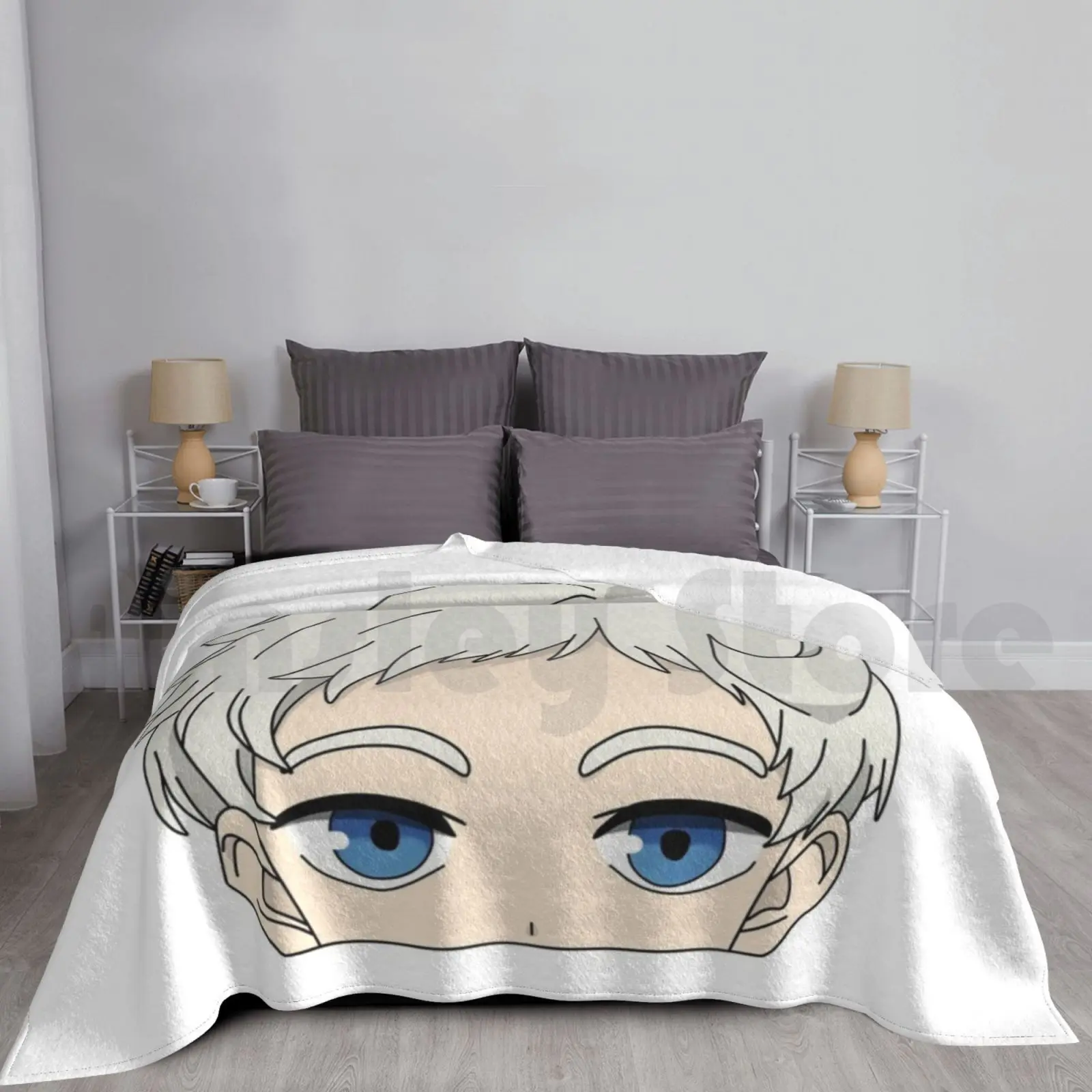 Norman Peeker Blanket For Sofa Bed Travel Ray Norman Don Gilda Yakusoku No Neverland The Promised Neverland