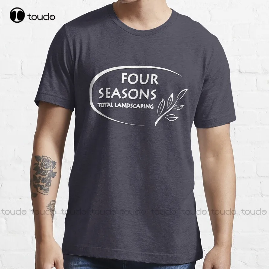 Four Seasons Total Landscaping Logo T-Shirt Custom Aldult Teen Unisex Digital Printing Tee Shirt Fashion Funny New Xs-5Xl