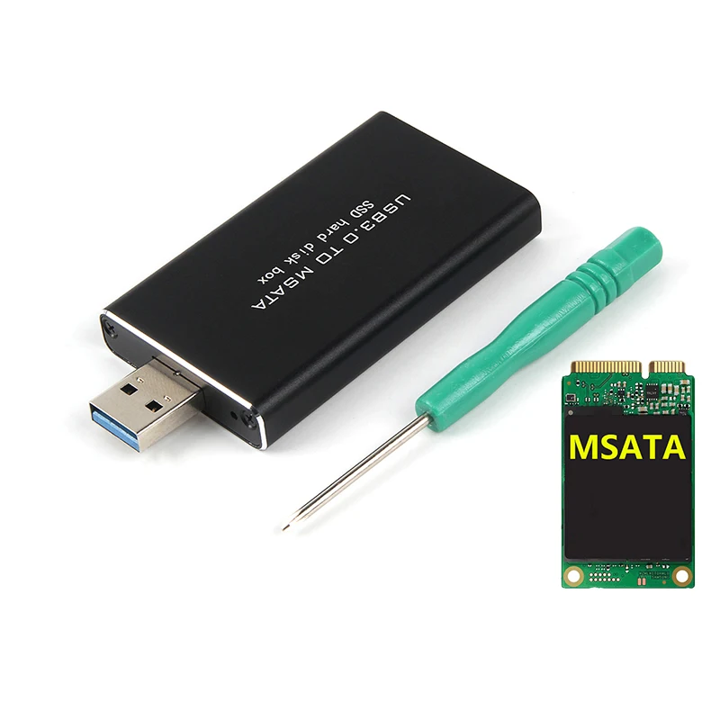 MSATA к USB 5 Гбит/с USB 3,0 к mSATA SSD корпус USB3.0 к mSATA чехол для жесткого диска адаптер M2 SSD Внешний HDD Мобильный Корпус HDD Чехол