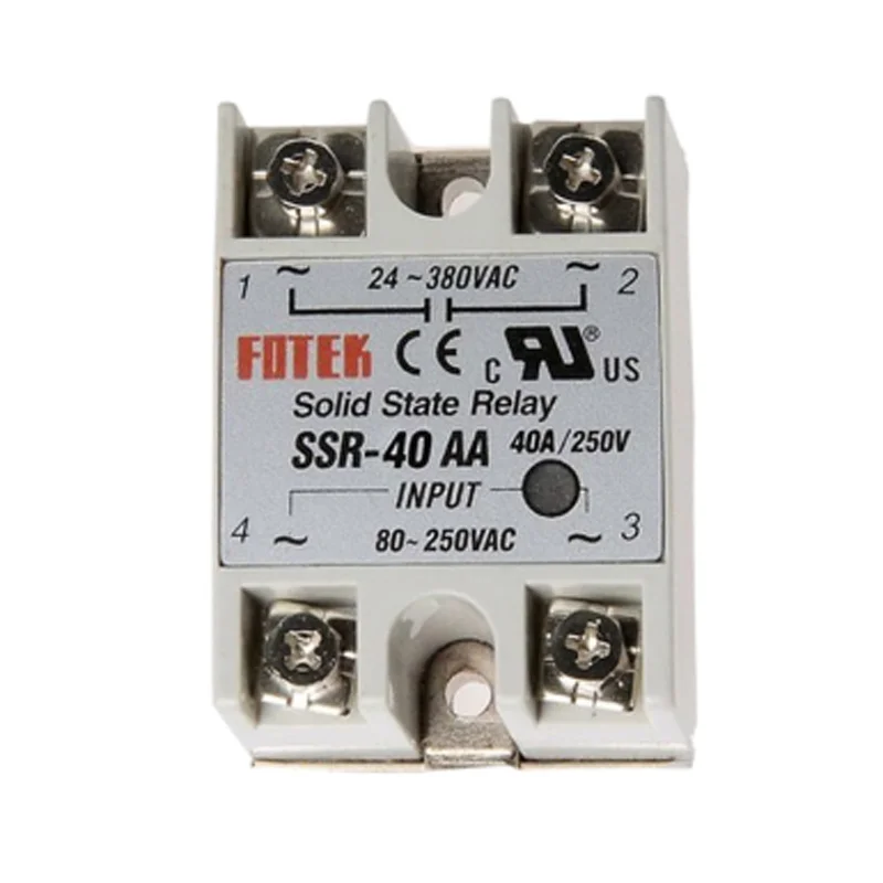 

30pcs/lot SSR -40AA 40A Solid State Relay AC Control AC-AC Solid State Relay