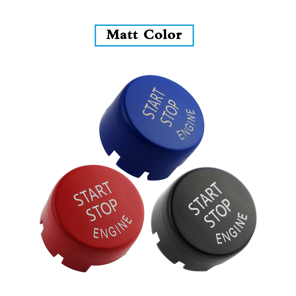 Motor Start Stop Taste Abdeckung Ersetzen Kappe Mit AUS-Taste Fit für BMW 1 3 5 6 7 Serie E70 e83 E84 E87 E90 E92 X1 X2 X3 X5 X6