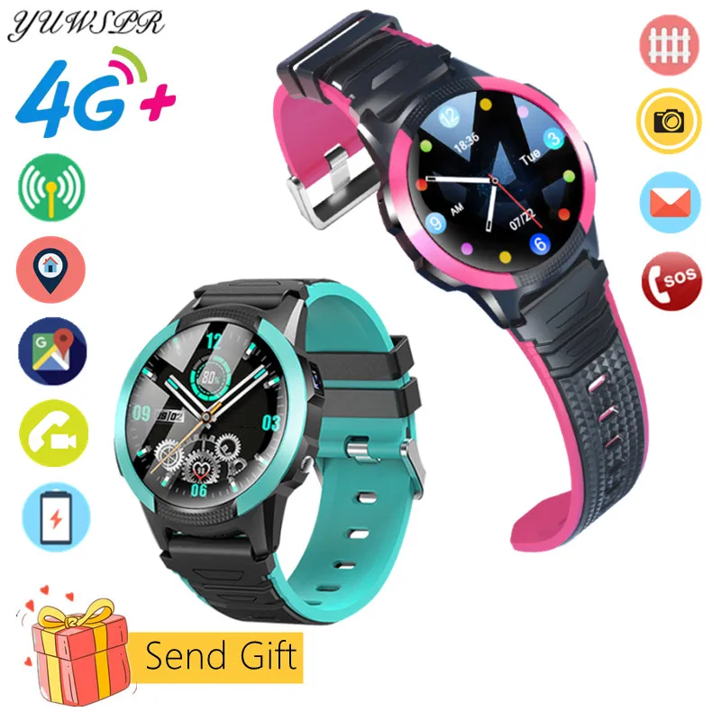 4G Kid Smart Watch Child Positioning Tracker Wristband IP67 Waterproof WIFI LBS GPS SOS Video Call Monitor SIM Card Network FA56