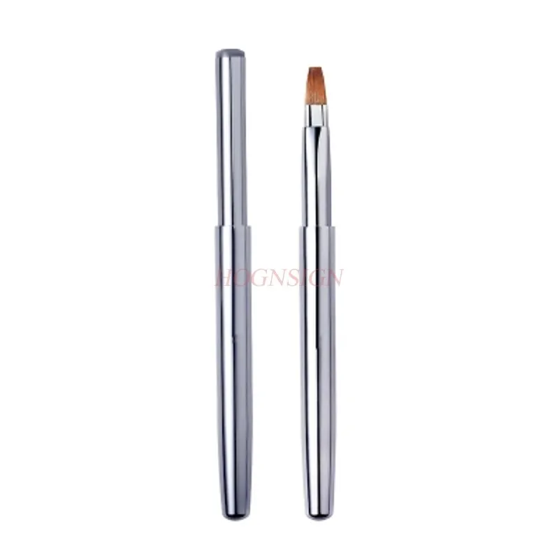 Mane Flat Head Lip Brush Retractable Portable Lip Lipstick Brush Beginner Makeup Concealer Sale