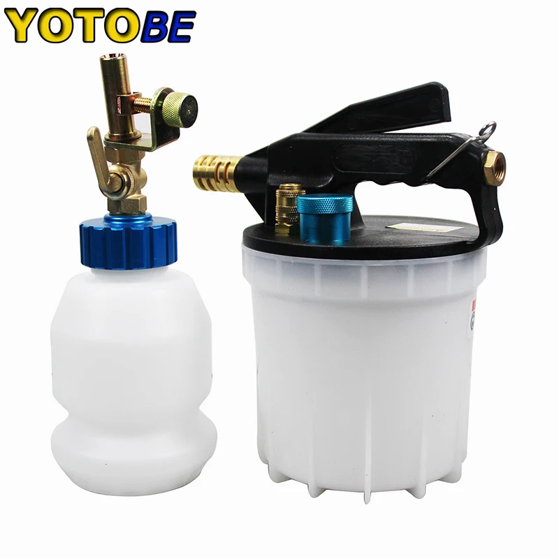 Pneumatic Brake Fluid Extractor &Automatic Refilled Bottle 2L Brake Oil & Fluid Extractor Pneumatic Brake Bleeder Tool Kit