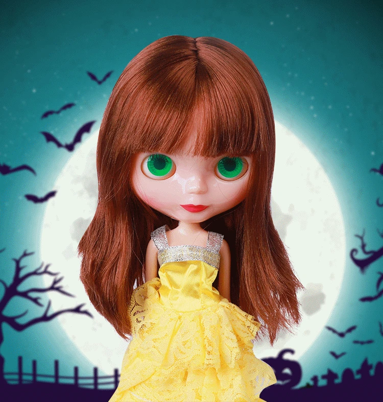 30cm Jointed BJD Dolls for Girl Fashion Blyth Doll Colour Hair DIY Makeup Nude Doll Dress Up Toys for Girls Gift