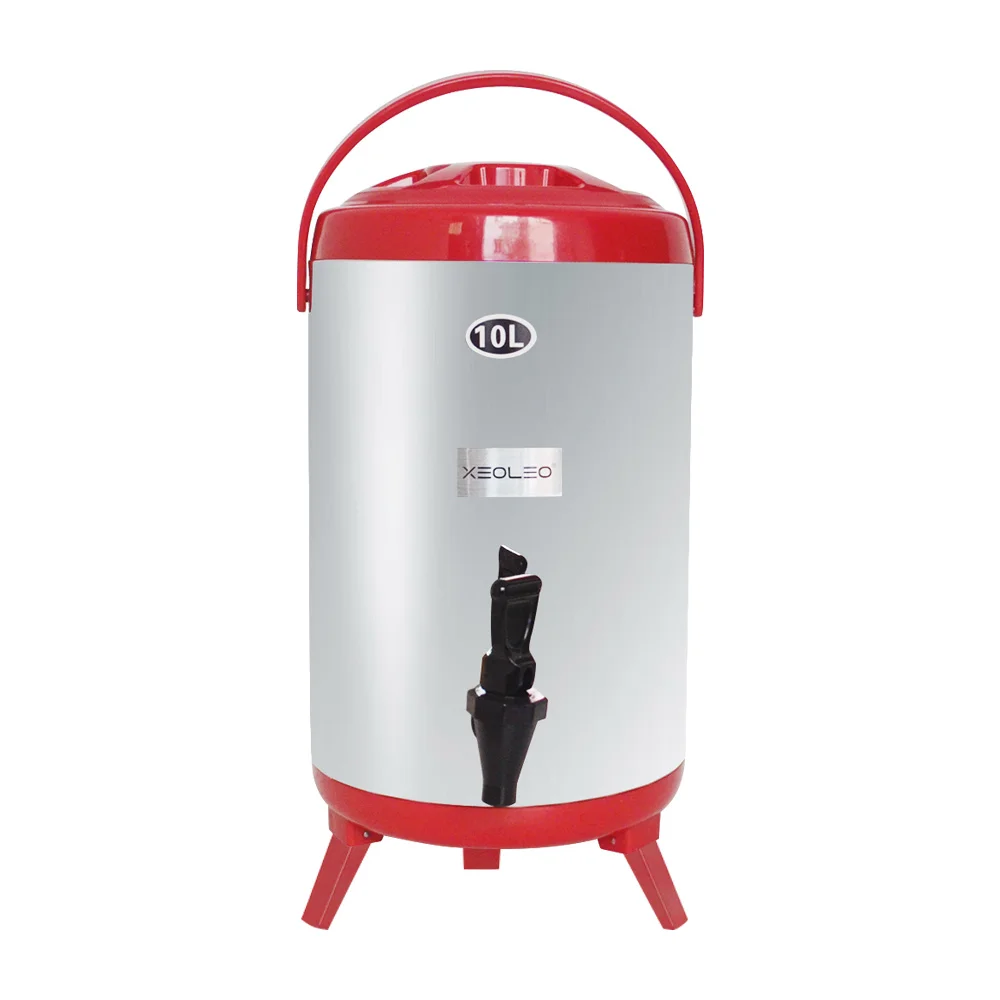 XEOLEO Bong Bóng Trà Cách Nhiệt Bảo Quản Nòng 10L Cách Nhiệt Xô Inox Cách Nhiệt Thùng Giữ Nhiệt Độ 4 Giờ