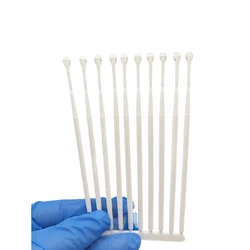 100 unids/caja materiales dentales desechables aplicador de cepillo aplicador adhesivo para corona dentada chapa de porcelana para uso de dentista