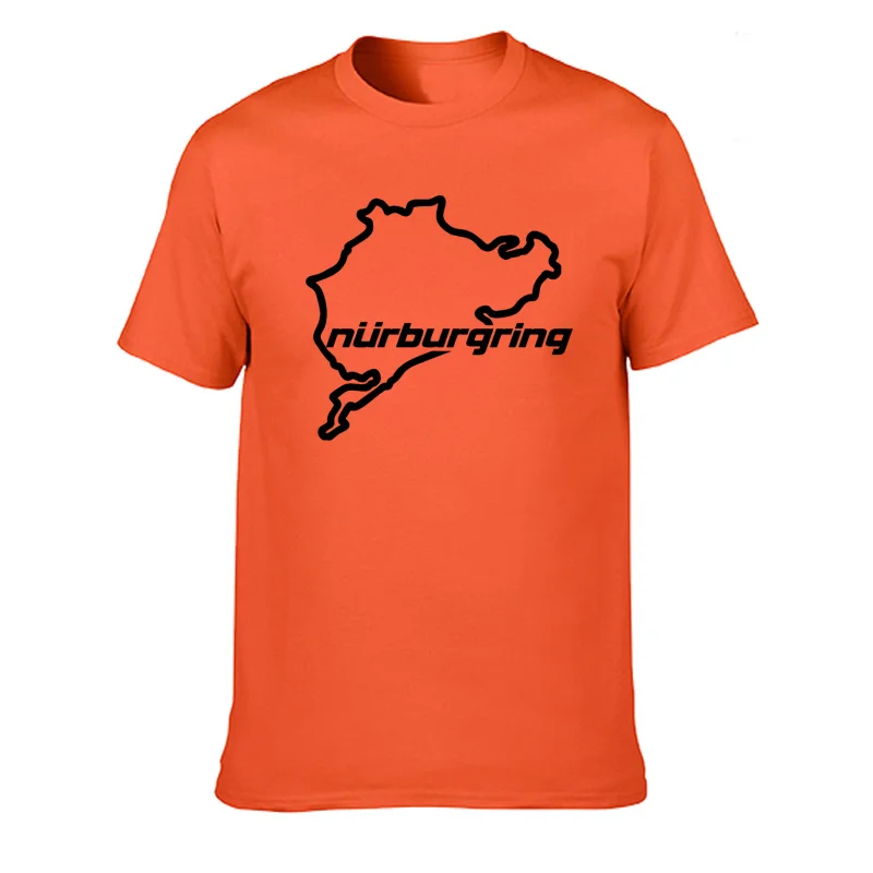 Car Styling Racing Road Racing Nurburgring T Shirt Casual Cotton Summer Short Sleeve Funny T-shirt Mans Tshirt Men Clothing tops