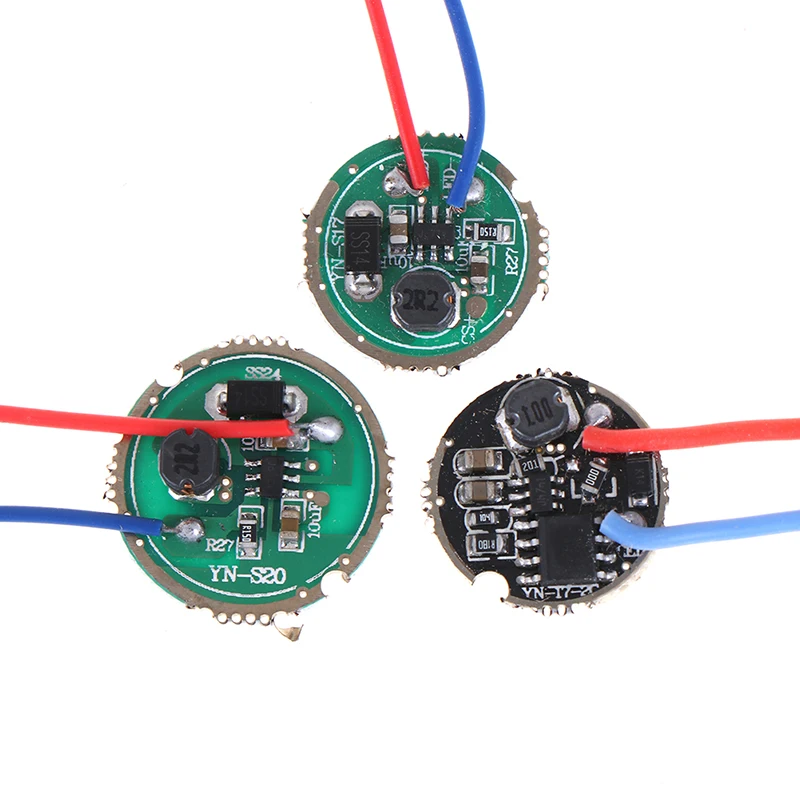 1 قطعة 3 واط LED سائق 17 مللي متر/20 مللي متر DC3.7V 1 وضع 5 وضع مصباح ليد جيب سائق صالح لل CREE-XRE-Q5/XPE/XBD 3 واط عالية الطاقة مصباح ليد