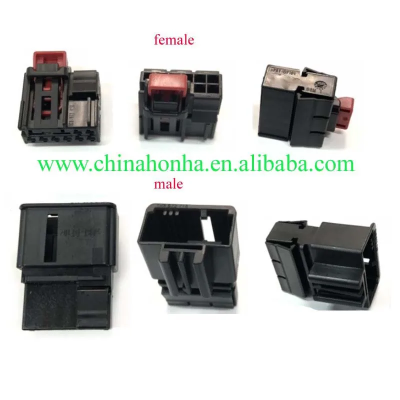 2/5/10 pcs black car connector For LED taillights harness modified 8P plug 1K8 972 928 B/1K8 972 718 B