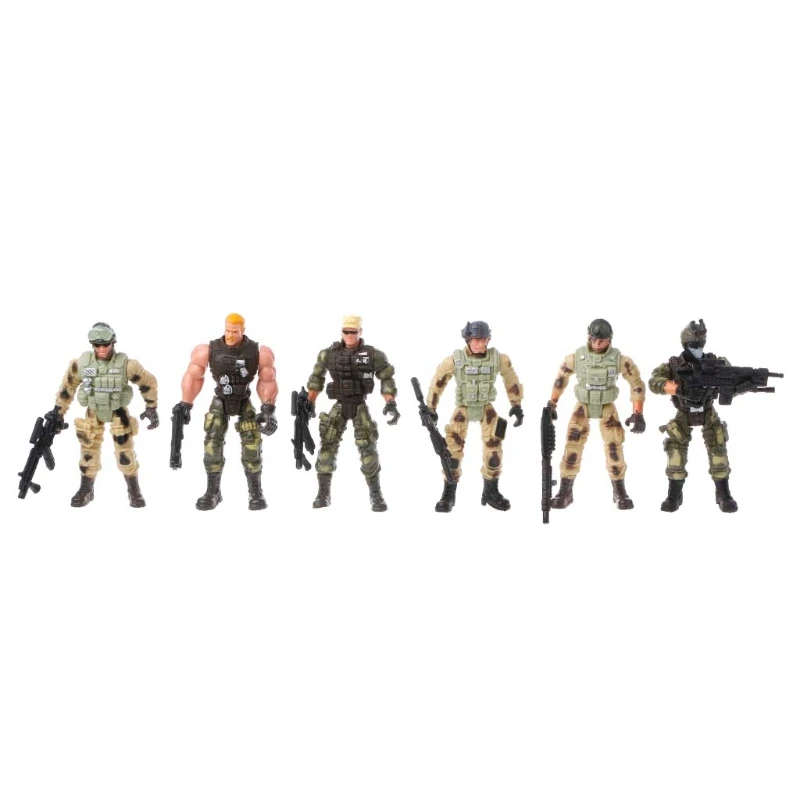 Figuras acción soldado del ejército para niños, juguete con 24be, 6 unids/set por Set