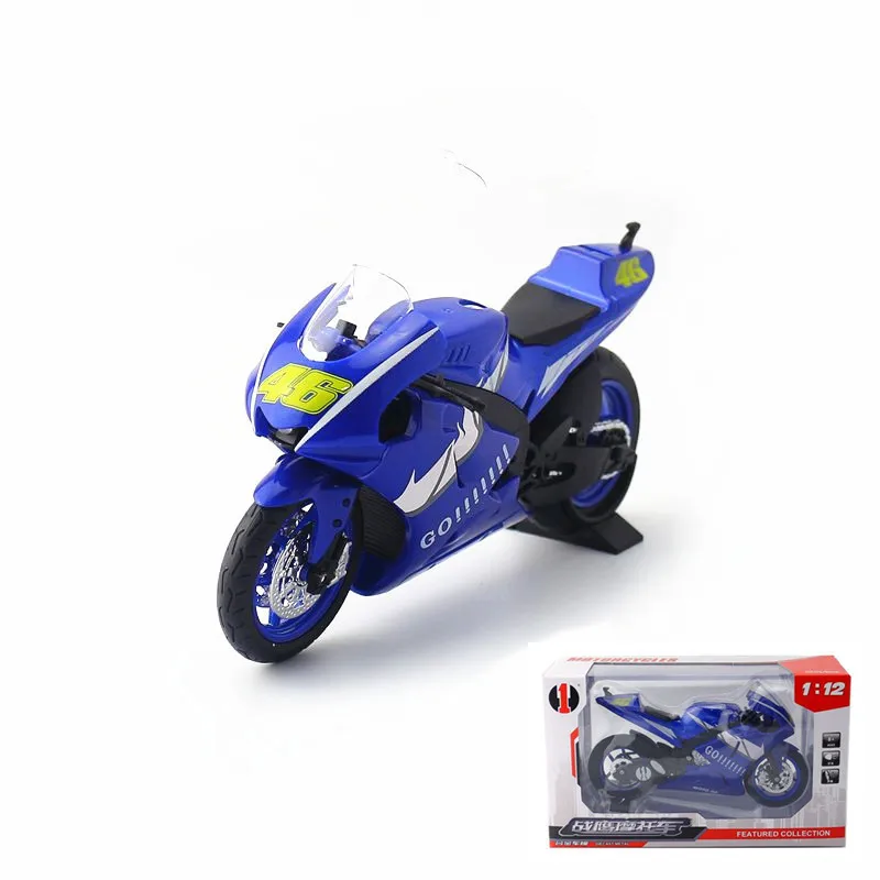 Quality alloy GP racing motorcycle model,1:12 high simulation motorcycle toy,sound light and sound design,free shipping