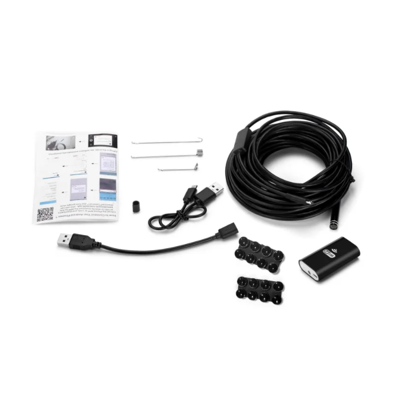 Topodome 2.0Megapixel 720P WiFi Wireless Endoscope Waterproof Inspection Snake USB Borescope 8leds Lighting Phone Mini Camera