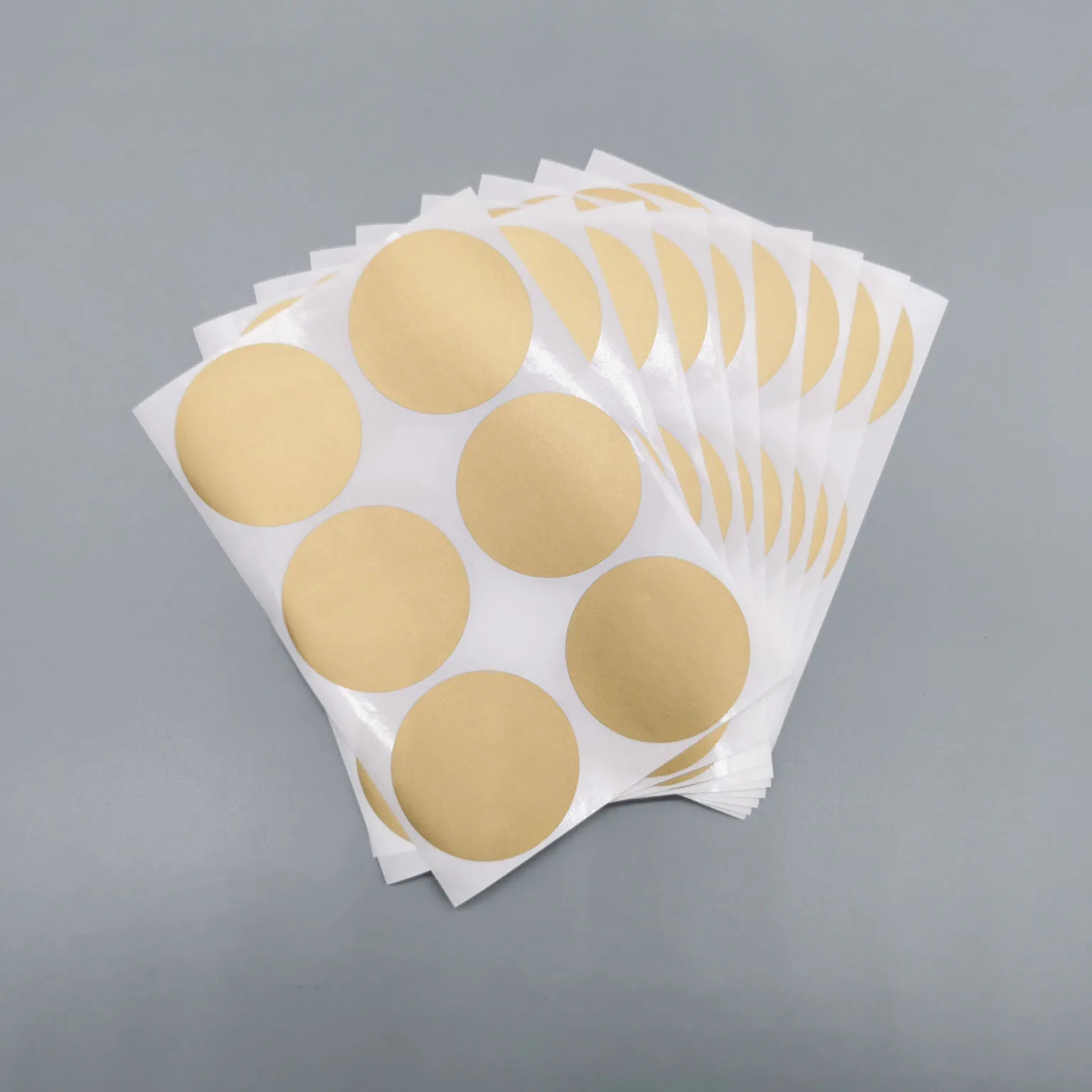 

500Pcs 1.9"Inch Scratch Off Stickers Round 48*48mm Gold Blank For Secret Code Cover Home Game Wedding Message