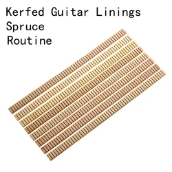 8 Pcs 360mm of Set Guitar Binding Strip Inside Spruce Inlay Lining Guitar Edge Trim Project Replacement Accessory