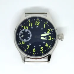 44MM 316 Stainless Steel Case Add Dial And Hands Luminous Fit ETA 6497 ST 36 Manual Movement