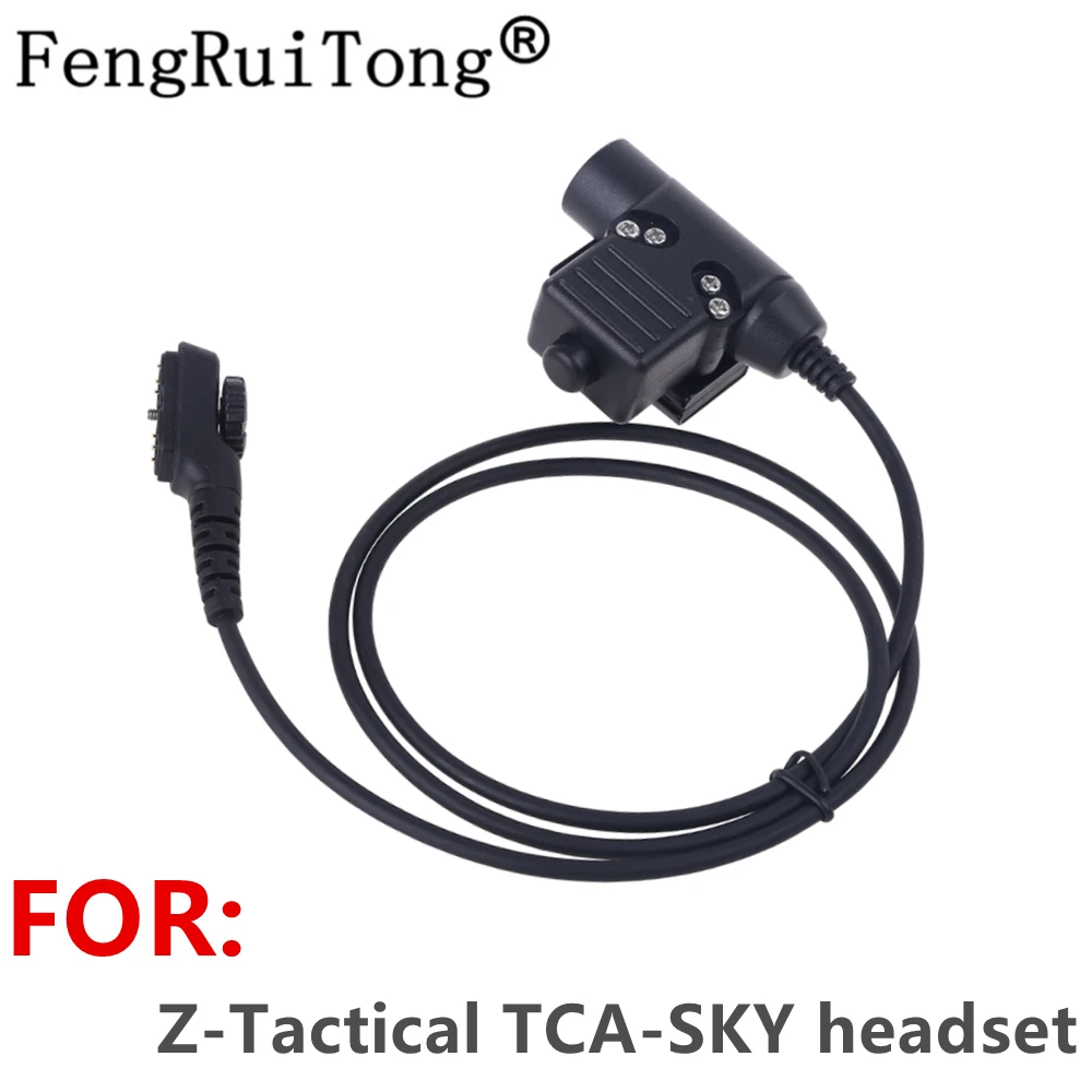 

For Z-Tac tca-sky U94 PTT Headset Cable Plug Adapter for Hytera HYT PD702 PD700 PD700G PD780 PD780G PD780GM Walkie Talkie